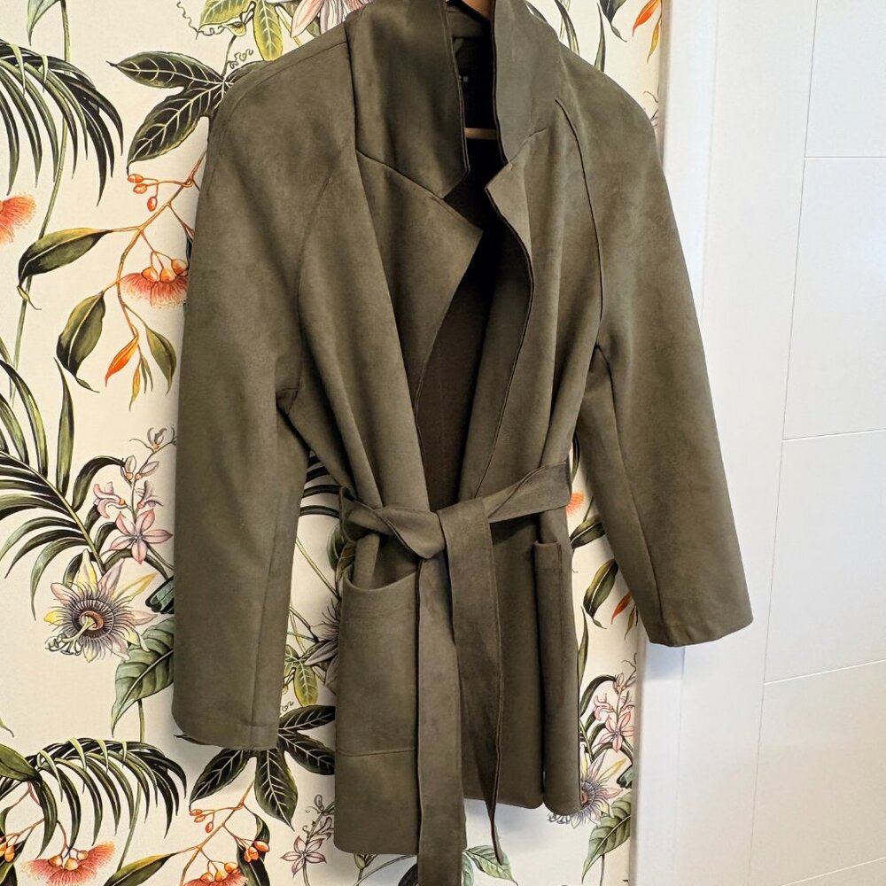 Zara Green Suede Jacket - Small